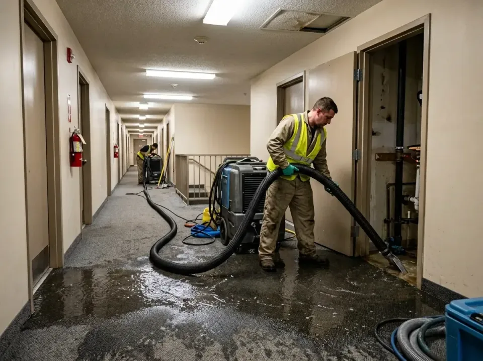 multi-unit-apartment-hallway-f-005 — frequently asked questions, Emergency Burst Pipe Water Extraction & Removal in Sherwood…
